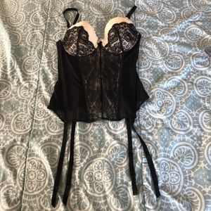 Brand new- Victoria’s Secret Black Corset Lingerie